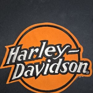 Harley-Davidson Orange and Black Patch Large